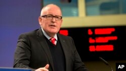 Ông Frans Timmermans là phó chủ tịch Ủy ban châu Âu